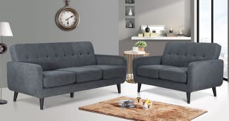 Oslo – Fabric Charcoal Grey - Image 8