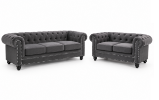 Chesterfield Ashford - Velvet Graphite