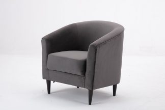 Luna Tub Chair - Velvet Grey