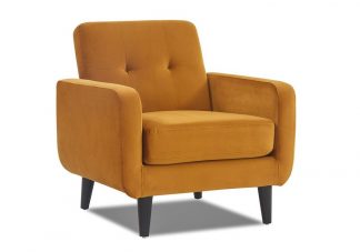 Oslo Chair - Mustard Velvet