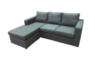 Matthew Chaise Sofa Bed in Fabric Grey