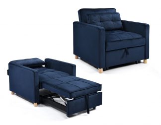 Sleeper Chair - Dark Blue