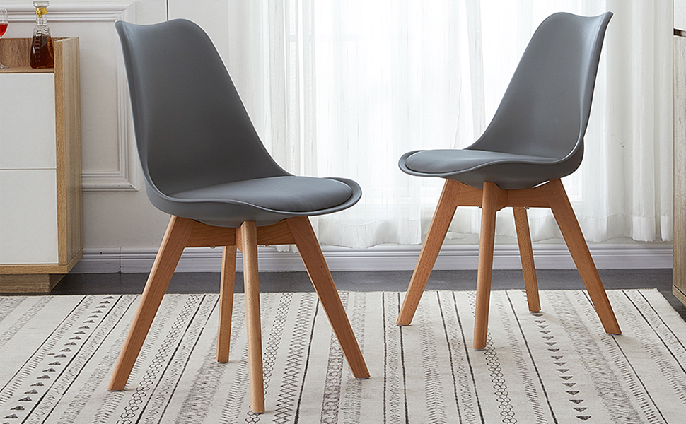 Dining Chairs - White, Grey & Black - Image 8