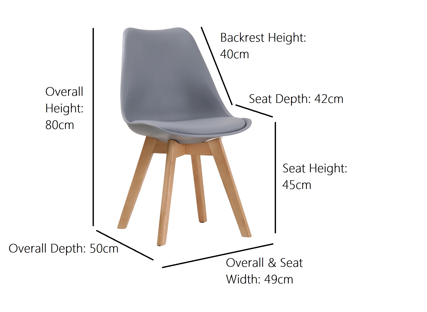 Dining Chairs - White, Grey & Black - Image 2