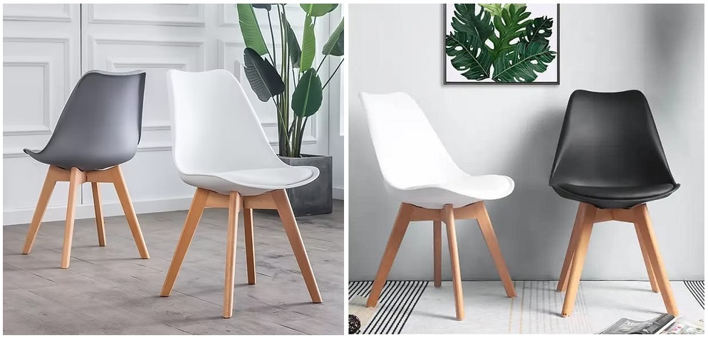 Dining Chairs - White, Grey & Black - Image 3