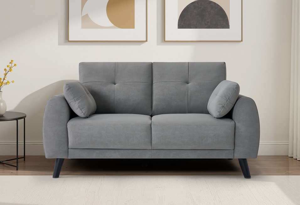 Roma - Faux Suede Grey - Image 5