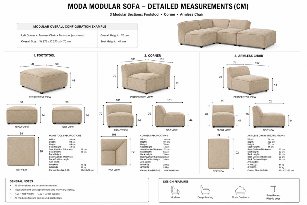 Moda Modular - Beige
